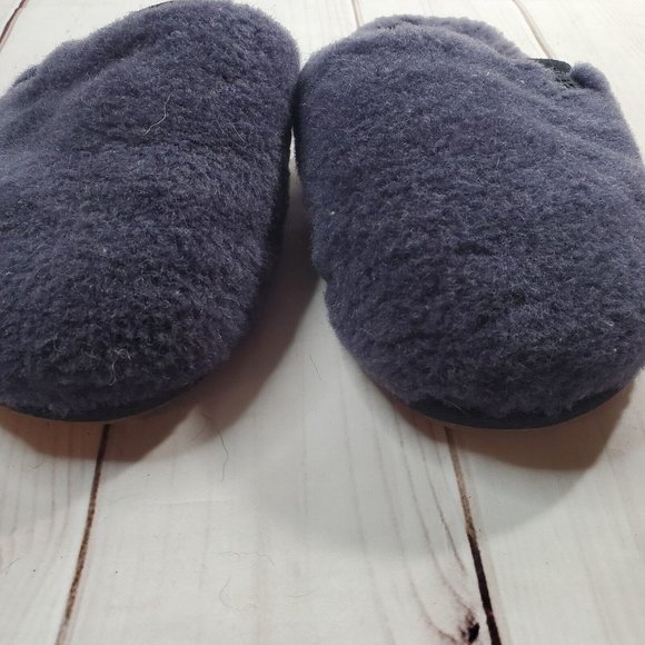 Ugg Flufette Slippers Shoes 8 Womens Plush Shearling Slip On Blue 1102594 - Picture 3 of 10